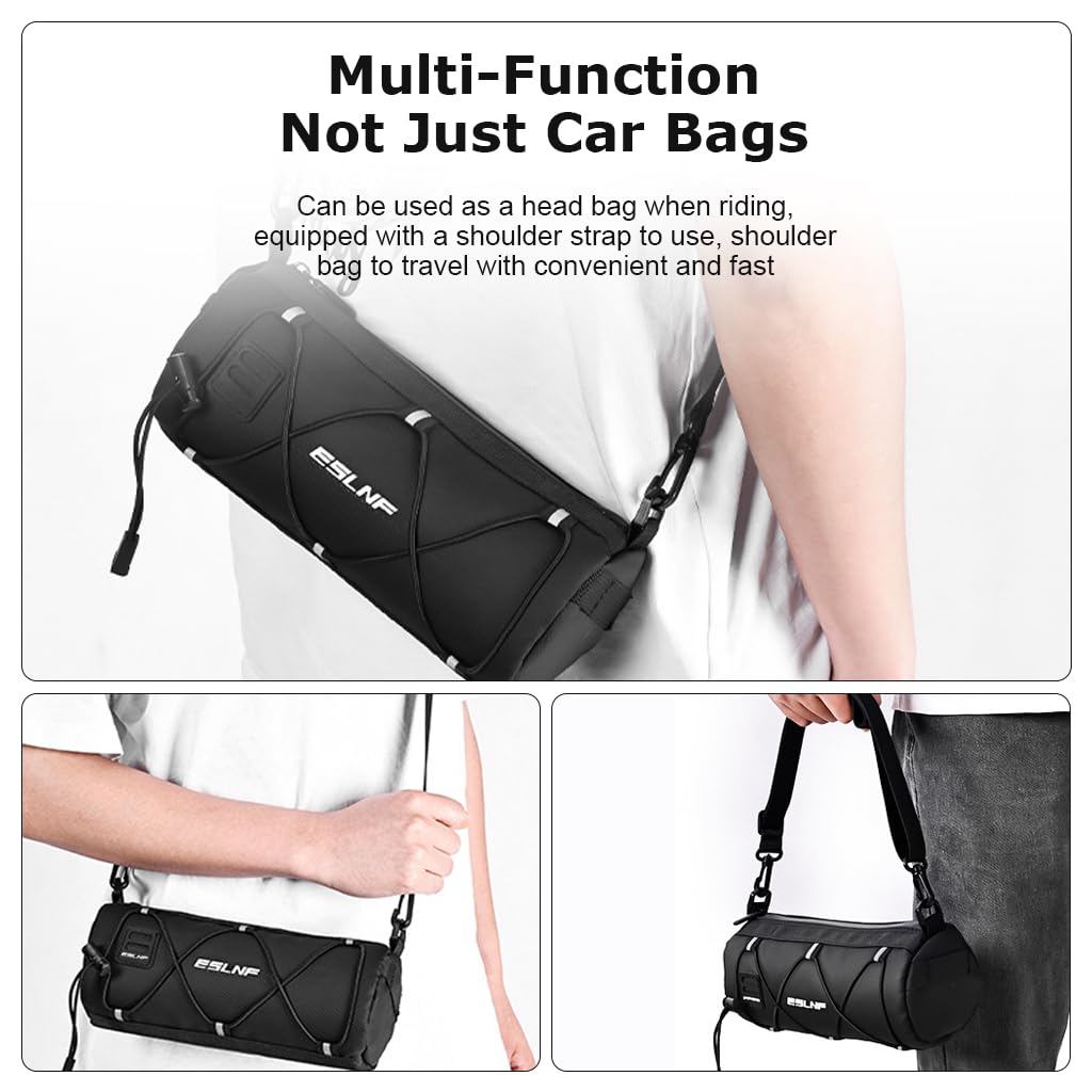 Proberos Bicycle Waterproof Bag, Bike Rear Rack Bag, Large Capacity Rear Rack Bag, Reflective Strip Design with Handle & Adjustable Fastening Strap (8L) Proberos Bicycle Waterproof Bag, Bike Rear Rack Bag, Large Capacity Rear Rack Bag, Reflective Strip Design with Handle & Adjustable Fastening Strap (8L)